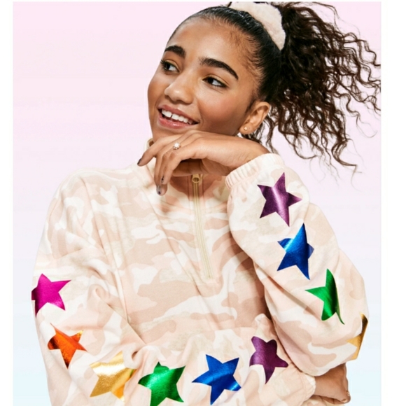 SUGAR & JADE STAR 🌟 CAMO ZIP & COZY JOGGER PANT (SET) SZ XL 16/18 (SOFT ROSE) - Picture 10 of 10